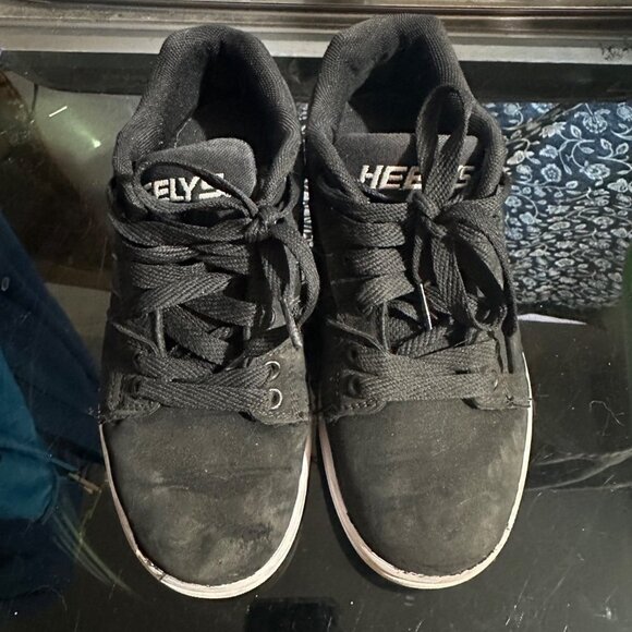 Heelys Black Big Kids Roller Shoes Black White Big boy Size 5 - Picture 2 of 14